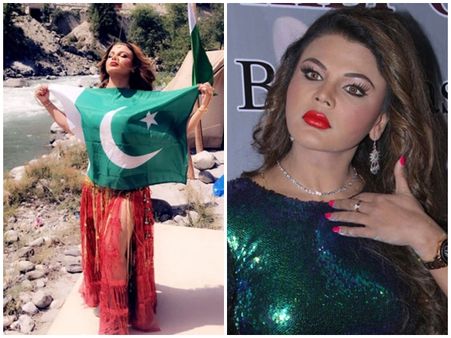 'പാകിസ്താനി സാവന്ത്' പാകിസ്താന്‍ പതാക നെഞ്ചിലേറ്റ് രാഖി സാവന്തിന്‍റെ ഫോട്ടോ, വിവാദം