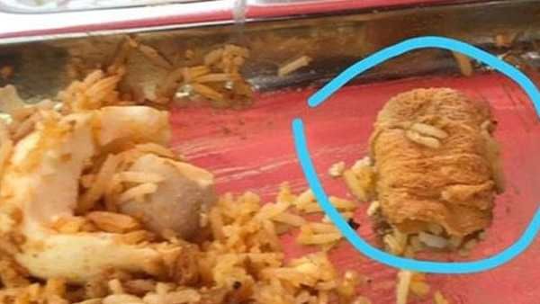 ബിരിയാണിയിൽ രക്തം കലർന്ന ബാൻഡേജ്, നേരത്തെ ചിക്കൻ ടിക്കയിൽ പുഴു, രംഗോലി വീണ്ടും അടപ്പിച്ചു!