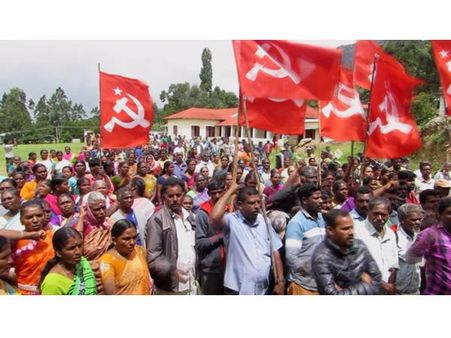 ചിന്നക്കനാലില്‍ കുടില്‍കെട്ടി സമരം:തോട്ടം തൊഴിലാളികളുടെ സമരത്തില്‍ പങ്കുചേര്‍ന്ന് സിഐടിയു