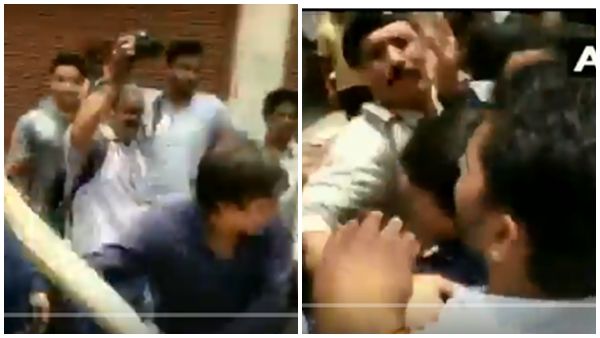 കൈയ്യേറ്റം ഒഴിപ്പിക്കാന്‍ എത്തിയ ഉദ്യോഗസ്ഥനെ ബാറ്റ് കൊണ്ട് അടിച്ച് ബിജെപി എംഎല്‍എ, വീഡിയോ