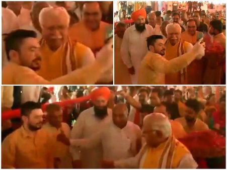 സെൽഫിയെടുക്കാൻ ശ്രമിച്ച യുവാവിനോട് തട്ടിക്കയറി ഹരിയാന മുഖ്യമന്ത്രി; വീഡിയോ വൈറൽ