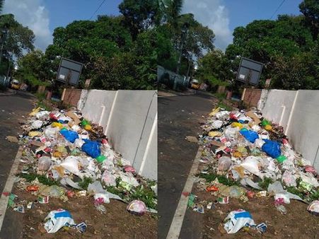 ലക്ഷങ്ങൾ ചെലവാക്കിയ മാലിന്യ സംസ്കരണ സംവിധാനമുണ്ടെങ്കിലും മാലിന്യം പെരുവഴിയിൽ തന്നെ