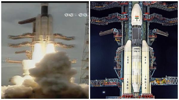 ഇന്ത്യ വീണ്ടും ചന്ദ്രനെ തൊടുന്നു.. ശ്രീഹരിക്കോട്ടയില്‍ നിന്ന് കുതിച്ചുയര്‍ന്ന് ചന്ദ്രയാന്‍ 2