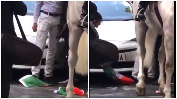 പാക് പ്രതിഷേധക്കാരിൽ നിന്നും ത്രിവർണ പതാക സംരക്ഷിച്ച് മാധ്യമ പ്രവർത്തക, ധീരതയ്ക്ക് കയ്യടി