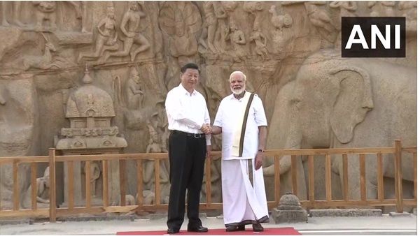 ചൈനീസ് പ്രസിഡന്റിനെ സ്വീകരിക്കാൻ തമിഴ് സ്റ്റൈലിൽ മോദി; മഹാബലിപുരത്ത് ഉജ്ജ്വല വരവേൽപ്പ്