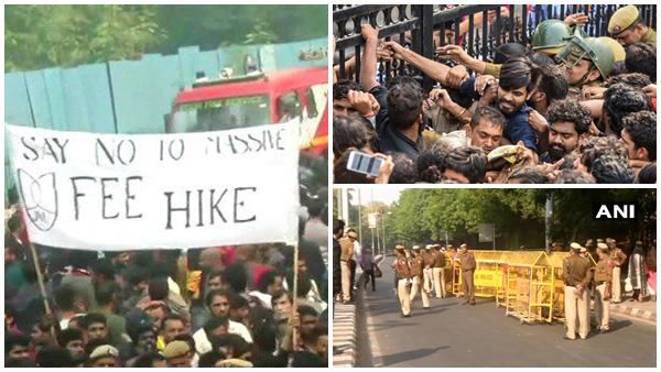 പാർലമെന്റിലേക്ക് ജെഎൻയു വിദ്യാർത്ഥികളുടെ കൂറ്റൻ പ്രതിഷേധ മാർച്ച്! വിജയിക്കാതെ പിന്നോട്ടില്ല