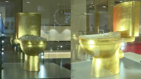 സ്വർണത്തിൽ നിർമിച്ച ക്ലോസറ്റിന് വജ്രങ്ങൾ പതിപ്പിച്ച ടോയ്ലറ്റ് സീറ്റ്; വില 9 കോടി