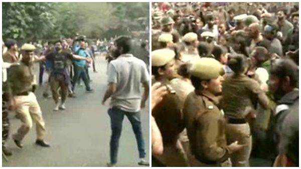 ജെഎൻയു സമരം; വിദ്യാർത്ഥികളുടെ രാഷ്ട്രപതിഭവൻ മാർച്ചിനിടെ സംഘർഷം, പോലീസ് ലാത്തിവീശി