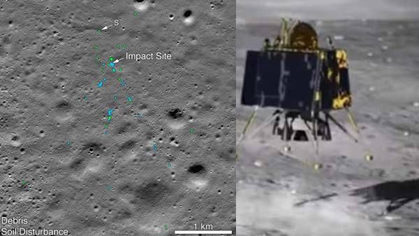 വിക്രം ലാ‍ന്‍ഡറിന്റെ അവശിഷ്ടങ്ങള്‍ കണ്ടെത്തിയെന്ന് നാസ: കുടുതല്‍ വിവരങ്ങള്‍ ഉടന്‍ പുറത്തുവിടും