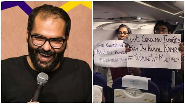 കുനാല്‍ കമ്രയ്ക്കെതിരായ യാത്രവിലക്ക്; പ്രതിഷേധിച്ച് മലയാളികള്‍ ഉള്‍പ്പെടെയുള്ള യാത്രക്കാര്‍