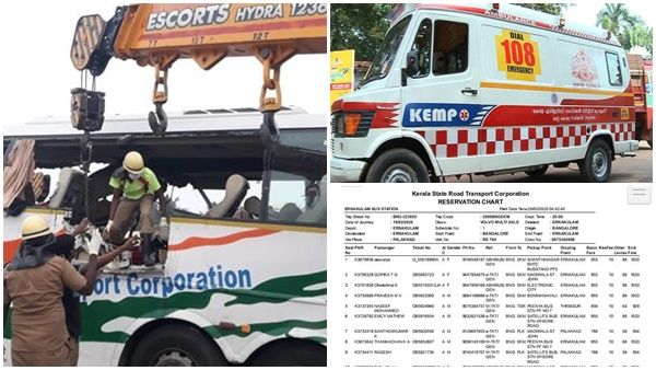 20 ആംമ്പുലന്‍സുകള്‍ തിരിപ്പൂരിലേക്ക് അയച്ചു: ബസിലെ യാത്രക്കാരുടെ പട്ടിക പുറത്തു വിട്ടു