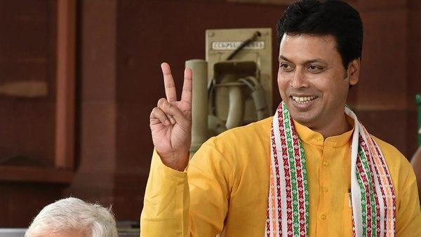 മുഖ്യമന്ത്രിയാക്കാന്‍ എംപിയെ രാജിവെപ്പിച്ചു, ഇനി മുന്‍മുഖ്യമന്ത്രി എംപി; ത്രിപുരയില്‍ വീണ്ടും ബിജെപി പരീക്ഷണം