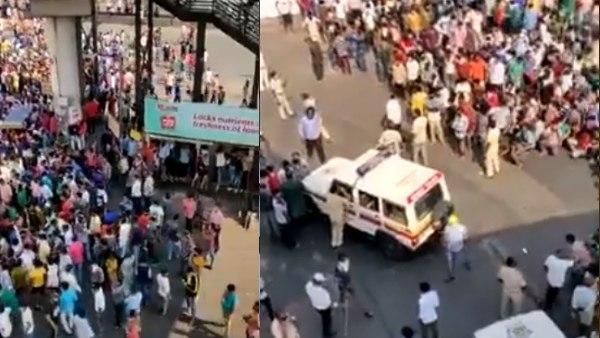 ലോക്ക് ഡൌണിനിടെ തെരുവിൽ ആയിരങ്ങൾ: ലാത്തി വീശി പോലീസ്.. കാരണം ഇങ്ങനെ..