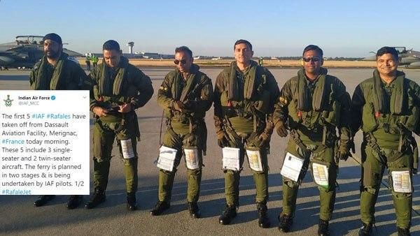 കരുത്തുറ്റ റാഫേലിനെ ഇന്ത്യയിലെത്തിച്ചത് സൂപ്പർ പൈലറ്റുമാര്‍; സംഘത്തില്‍ മലയാളിയും, അഭിമാന നിമിഷം..!