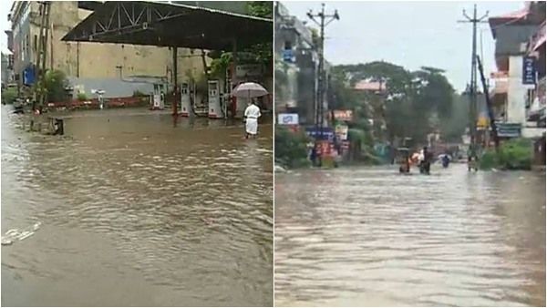 റാന്നി നഗരത്തില്‍ വെള്ളം കയറുന്നു; മഴ ശക്തം, നദികളില്‍ ജലനിരപ്പ് ഉയരുന്നു