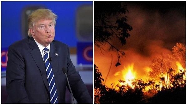 വീണ്ടും യമണ്ടൻ മണ്ടത്തരം വിളമ്പി ട്രംപ്; കാട്ടുതീയ്ക്ക് കാരണം മരങ്ങൾ 'പൊട്ടിത്തെറിക്കുന്നത്'