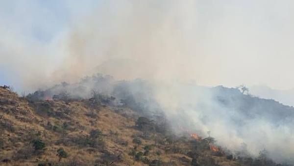 മക്കയിലെ മലനിരകളിൽ തീപിടുത്തം: ആളപായമില്ലെന്ന് സിവിൽ ഡിഫൻസ്, ശക്തമായ കാറ്റിൽ തീ ആളിപ്പടർന്നു!!