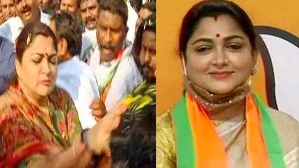 മോശമായി പെരുമാറി; ഖുശ്ബു ബിജെപി പ്രവര്‍ത്തകന്റെ മുഖത്തടിച്ചു എന്ന് വ്യാജ പ്രചാരണം, വീഡിയോ...