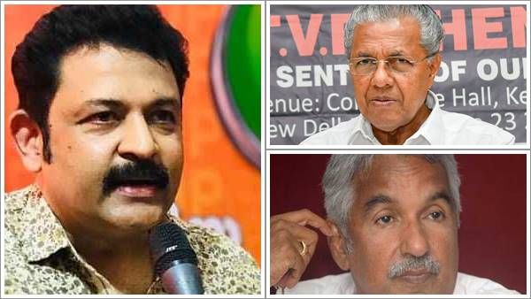 യുഡിഎഫ് പണിഞ്ഞാൽ പാലത്തിന് കമ്പിയില്ല, എൽഡിഎഫ് പണിഞ്ഞാൽ സ്‌കൂളിന് സിമന്റില്ല; ബിജെപിക്ക് വോട്ട് തേടി കൃഷ്ണകുമാര്‍