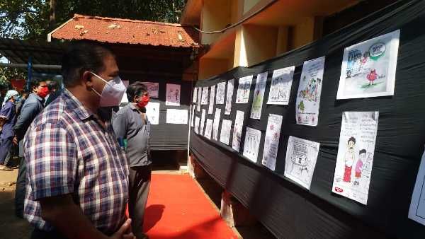 'വരച്ചവരയിൽ' കൊവിഡ്! കെഎസ്ആർടിസി ജീവനക്കാർ വക ബോധവത്കരണ കാർട്ടൂൺ പ്രദർശനം