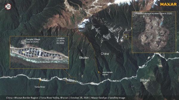 ഭൂട്ടാന്‍ അതിര്‍ത്തിയില്‍ ഗ്രാമം നിര്‍മിച്ച് ചൈന, 9 കിലോ മീറ്റര്‍ നീളത്തില്‍ റോഡുകളും ഒപ്പം വീടുകളും
