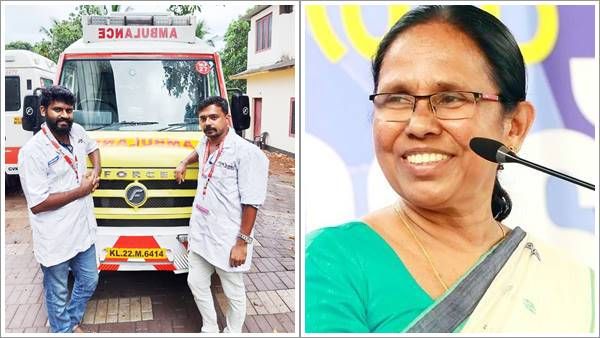 കോവിഡ് ബാധിച്ച യുവതിക്ക് 108 ആംബുലന്‍സിനുള്ളില്‍ സുഖപ്രസവം, ജീവനക്കാരെ അഭിനന്ദിച്ച് ആരോഗ്യമന്ത്രി