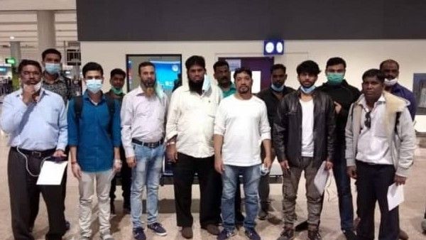 വെടിയൊച്ചകള്‍ നിലയ്ക്കാത്ത നാട്ടില്‍ നിന്ന് പ്രവീണും മുസ്തഫയും വീടണഞ്ഞു; ആശ്വാസം