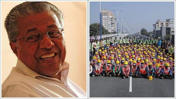 പാലാരിവട്ടം പാലം 6 മാസത്തിന് മുൻപ് പണി തീർക്കാൻ കഴിഞ്ഞു; തൊഴിലാഴികൾക്ക് നന്ദി അറിയിച്ച് മുഖ്യമന്ത്രി