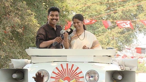 ചോദ്യത്തിന് ഉത്തരം നൂറ് കണക്കിന് വരുന്ന അണികളിലൂടെ; ശ്രദ്ധേയമായി കനിമൊഴിയുടെ മലയാളം അഭിമുഖം