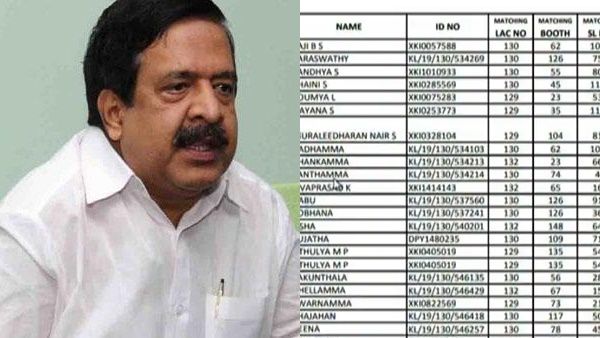 ഇരട്ടവോട്ട് വിവാദം: പട്ടിക പുറത്ത് വിട്ട് രമേശ് ചെന്നിത്തല, നാദാപുരം മണ്ഡലത്തില്‍ 6171 ഇരട്ട വോട്ട്