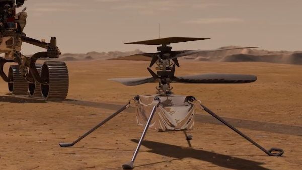 ചരിത്രം കുറിച്ച് നാസ;ചൊവ്വയിൽ ഹെലികോപ്റ്റര്‍ പറക്കല്‍ പരീക്ഷണം വിജയകരം