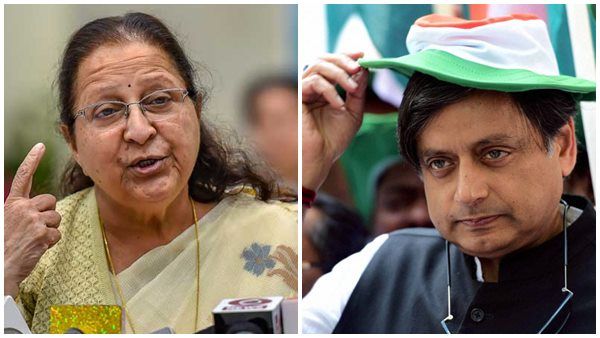 സുമിത്ര മഹാജൻ മരിച്ചെന്ന് ട്വീറ്റ് ചെയ്ത് വെട്ടിലായി ശശി തരൂർ, വിവാദമായതോടെ മാപ്പ് പറഞ്ഞ് തടിയൂരി എംപി