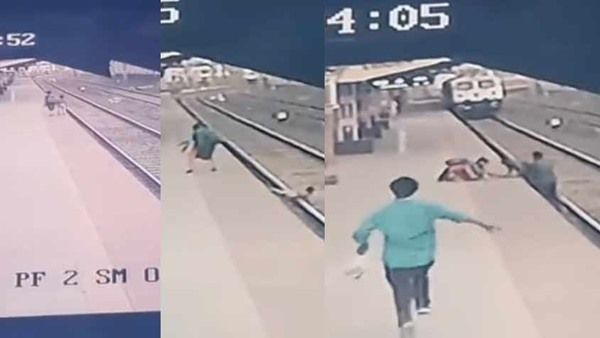 അബദ്ധത്തിൽ പാളത്തിലേക്ക് വീണ് കുഞ്ഞ്; ജീവൻ പണയപ്പെടുത്തി രക്ഷിച്ച് റെയിൽവേ ജീവനക്കാരൻ,വീഡിയോ