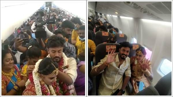 വിമാനത്തില്‍വച്ച് വിവാഹം; നടപടി സ്വീകരിക്കാന്‍ ഉത്തരവിട്ട് ഡിജിസിഎ, ലോക്ക് ഡൗണ്‍ ലംഘനത്തിനും കേസ്