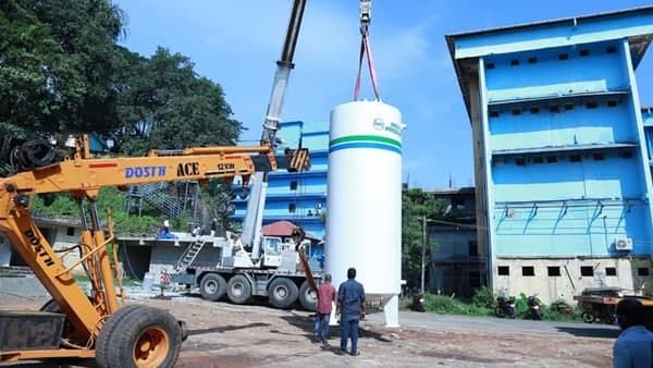 മഞ്ചേരി മെഡിക്കല്‍ കോളേജില്‍ 10,000 ലിറ്റര്‍ ഓക്‌സിജന്‍ സംഭരണി സ്ഥാപിച്ചു
