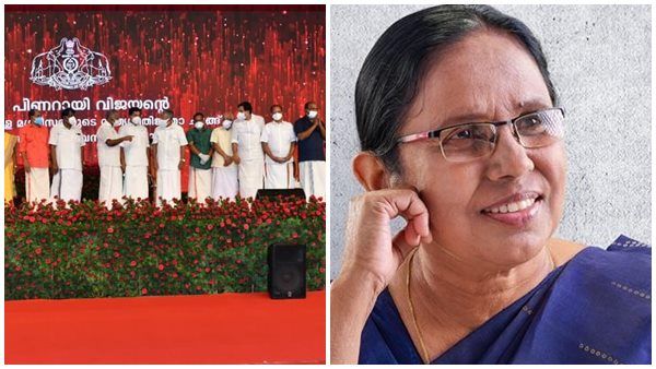 'ഹൃദയത്തിൽ ആലേഖനം ചെയ്യപ്പെടുന്ന ചരിത്രമുഹൂർത്തം', മന്ത്രിസഭയ്ക്ക് അഭിവാദ്യം അർപ്പിച്ച് കെകെ ശൈലജ