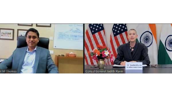 'അമേരിക്ക വിത്ത് കേരള' ബന്ധം ഊട്ടിയുറപ്പിച്ച് ചെന്നൈയിലെ യുഎസ് കോൺസൽ ജനറലിൻറെ വെർച്വൽ സന്ദർശനം