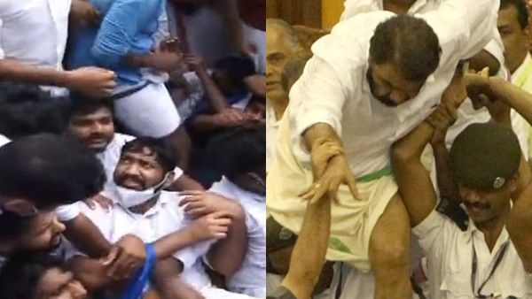 'മന്ത്രി ശിവന്‍കുട്ടി രാജിവയ്ക്കണം': പ്രതിപക്ഷ സംഘടനകളുടെ സെക്രട്ടറിയേറ്റ് മാര്‍ച്ചില്‍ സംഘര്‍ഷം