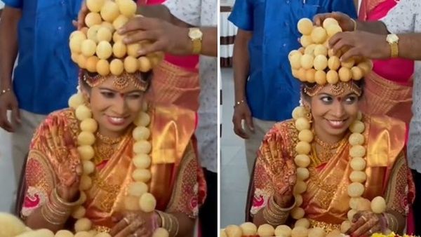 മാലയും കിരീടവുമെല്ലം ഗോൽഗാപ്പായിൽ; ഒരു പാനി പൂരി പ്രേമിയുടെ സ്വപ്ന വിവാഹം വൈറലാകുന്നു
