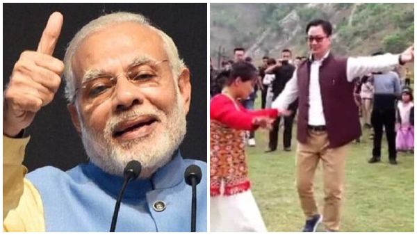 കേന്ദ്രമന്ത്രി കിരണ്‍ റിജിജുവിന്റെ കിടിലന്‍ ഡാന്‍സ്; നരേന്ദ്ര മോദിയുടെ പ്രതികരണം വൈറല്‍... വീഡിയോ