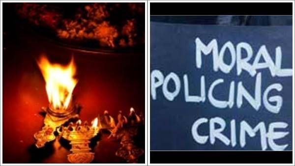 കോട്ടയത്തെ സദാചാര ആക്രമണം; മുടി മുറിച്ച് പ്രതിഷേധിച്ച് കോളേജ് വിദ്യാര്‍ത്ഥിനികള്‍