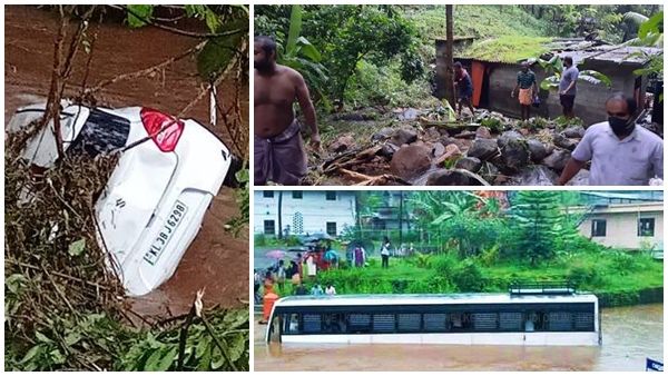 തൊടുപുഴയില്‍ വീടുകള്‍ തകര്‍ന്നു; മൂന്നിടത്ത് ക്യാമ്പുകള്‍, അടിമാലി, മൂന്നാര്‍ മേഖലകളിലും മഴ