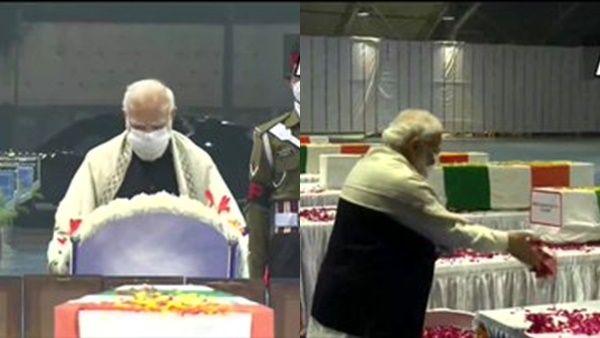 ധീര സൈനികർക്ക് ആദരാഞ്ജലിയർപ്പിച്ച് പ്രധാനമന്ത്രി നരേന്ദ്ര മോദി: നാളെ പൊതുദർശനം