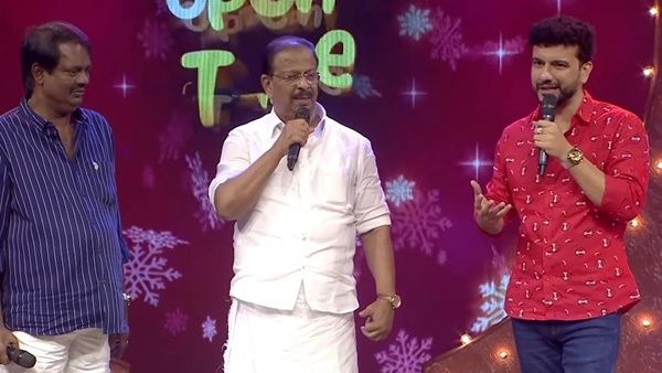 കോമഡി വേദിയില്‍ അപ്രതീക്ഷിത താരമായി സുധാകരന്‍; ഒപ്പം സലീംകുമാറും രമേഷ് പിഷാരടിയും