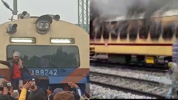 റെയിൽവേ പരീക്ഷാ രീതി മാറ്റി, ബീഹാറിൽ തീവണ്ടിക്ക് തീയിട്ട് ഉദ്യോഗാര്‍ത്ഥികള്‍