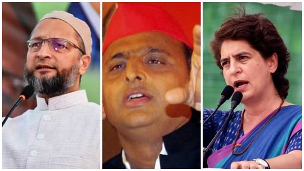 ഒവൈസിയെ പേടിച്ച് പ്രിയങ്കയും അഖിലേഷും, മുസ്ലീം വോട്ട് ഭിന്നിച്ചാല്‍.... സാധ്യതകള്‍ ഇങ്ങനെ