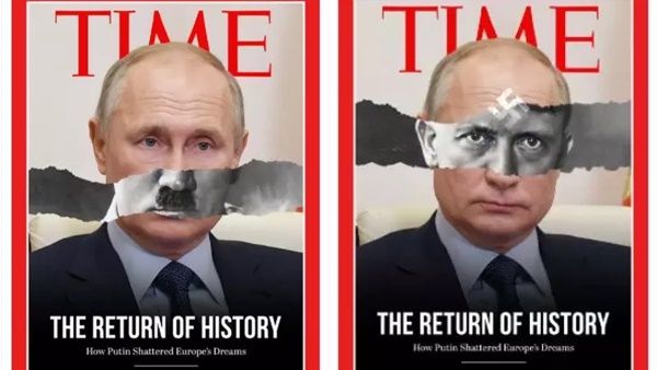 ടൈം മാഗസിന്‍ കവറില്‍ പുടിനെ ഹിറ്റ്ലറായി ചിത്രീകരിച്ചോ: പ്രചരണത്തിലെ സത്യാവസ്ഥ ഇങ്ങനെ