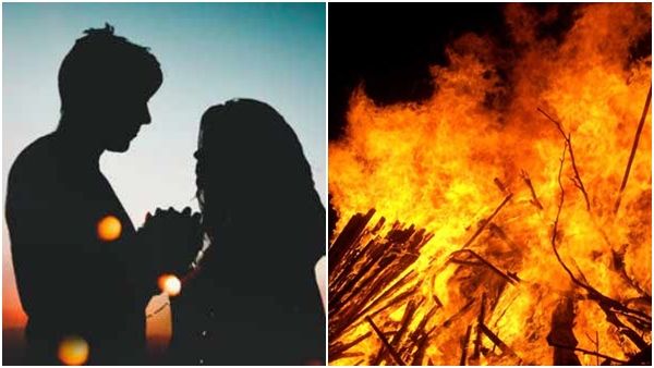 ഹിന്ദു പെൺകുട്ടിയെ പ്രണയിച്ചു; മുസ്ലിം യുവാവിന്റെ വീടിന് തീ കൊളുത്തി ഹിന്ദു സംഘടന