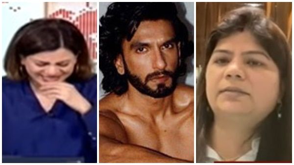 രൺവീറിന്റെ നിതംബമാണല്ലോ ദേശീയ പ്രശ്നം, ചർച്ചയിൽ ചിരി അടക്കാനാവാതെ അവതാരക, വീഡിയോ വൈറൽ