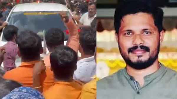 യുവമോര്‍ച്ച നേതാവിന്റെ കൊലപാതകം; കര്‍ണാടകയില്‍ വന്‍ പ്രതിഷേധം, ബിജെപി പ്രസിഡന്റിനെ തടഞ്ഞ് പ്രവര്‍ത്തകര്‍